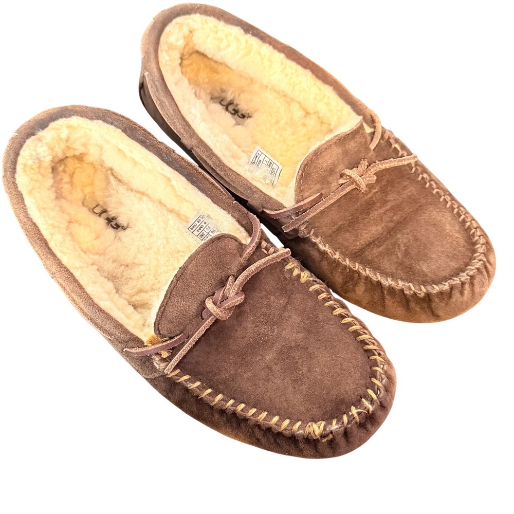 UGG Womens‎ Dakota Slippers Size 7 Brown Slip On Loungewear Shoes Cozy 5612